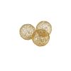 Gold Wire 3" Decorative Orbs, Set of Three