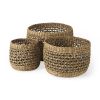 Brown Wicker Basket - Set of Three