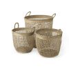 Natural Wicker Basket - Set of Three