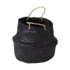 Black Wicker Basket - Set of Three