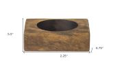 Wide Pillar Tabletop Candle Holder