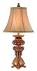 Antique Inspired Table Lamp with Linen Lamp Shade