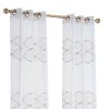Gold Wave Embroidered Window Panels - Set of Two - 84"