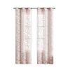 Blush Floral Embroidered Window Panels - Set of Two - 84"