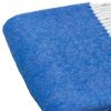 Royal Blue And White Woven Herringbone Plush Throw Blanket - 50" X 60"