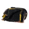 Yellow and Black Woven Acrylic Throw Blanket - 52" X 67"
