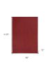 Brick Red Stain Resistant Indoor Outdoor Area Rug - 4' X 6'