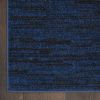 Midnight Blue Stain Resistant Indoor Outdoor Area Rug - 2' X 4'