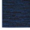 Midnight Blue Stain Resistant Indoor Outdoor Area Rug - 2' X 4'