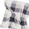 Gray And Ivory Faux Sherpa Plaid Throw Blanket - 50" X 60"