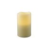 Ivory Flameless Indoor Outdoor Pillar Candle - 5"