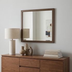 Square Wood Framed Accent Mirror - 40"