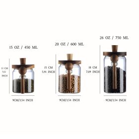 Glass Coffee Jars With Spoons, Candy Jars, Biscuit Jars, Storage Jars, Tea Jars