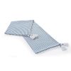 Blue and White Woven Cotton Striped Throw Blanket with Tassels - 50" X 60"
