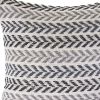 Black Gray and White Throw Pillow - 18"