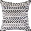 Black Gray and White Throw Pillow - 18"