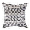 Black Gray and White Throw Pillow - 18"