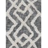 Black And Cream 100% Cotton Geometric Zippered Pillow - 20" X 20"