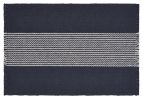 Navy Blue And White Striped Cotton Placemats - 19" - Set of Four