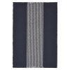 Navy Blue And White Striped Cotton Placemats - 19" - Set of Four