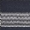 Navy Blue And White Striped Cotton Placemats - 19" - Set of Four