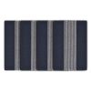 Navy Blue And White Striped Cotton Placemats - 19" - Set of Four