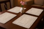 Ivory And Natural Jute Placemats - Set of Four - 19"