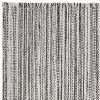 Black And White Striped Cotton Placemats - 19" - Set of Four