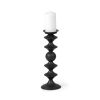 Black Metal Tabletop Pillar Candle Holder - 16"