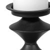 Black Metal Tabletop Pillar Candle Holder - 16"