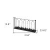 Black Geometric Metal And Glass Tabletop Votive Candle Holder