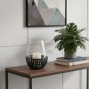 Black Woven Metal And Glass Tabletop Hurricane Candle Holder