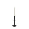 Black Metal Tabletop Taper Candlestick - 11"