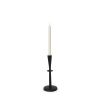 Black Metal Tabletop Taper Candlestick - 11"