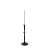 Black Metal Abstract Tabletop Candle Holder - 13"