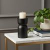 Black Metal Tabletop Pillar Candle Holder