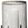 Black Distressed Geometric Metal Lantern Candle Holders - Set of Two