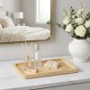 Natural Solid Wood Handmade Vanity Tray - 12"