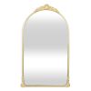 Gold Metal Arch Accent Mirror - 34"