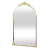 Gold Metal Arch Accent Mirror - 34"