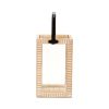 Natural Distressed Geometric Solid Wood Tabletop Lantern Candle Holder