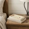 Beige Rustic Resin Faux Stone Handmade Trinket Tray - 10"