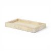 Beige Rustic Resin Faux Stone Handmade Trinket Tray - 10"