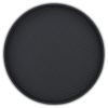 Black Faux Wicker Round Serving Tray - 15"
