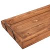 Natural Solid Wood Handmade Serving Tray With Handles - 21"