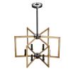 6-Light Chandelier, Metal Farmhouse Chandelier, Adjustable Height, Dining Room Hanging Light Fixture for Ceilings, Modern Chandelier for Bedroom