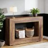 Farmhouse Console Table, Rustic Wood Entryway Sofa Table with Storage