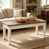 62-Inch Farmhouse Rectangular Dining Table for 4-6 People Kitchen Table