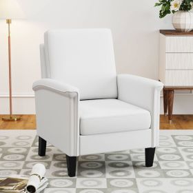 Floral Accent Chair Farmhouse Boho Armchair with Solid Wood Legs and High Back