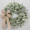 Faux Lamb's Ear Wreath - 17.7"